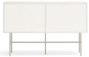 Béžovo-krémová nízka komoda s posuvnými dverami 140x91 cm Nube – Teulat