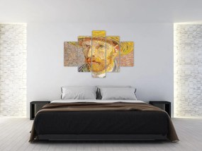 Obraz - Vincent van Gogh, Self-Portrait with a Straw Hat (The Potato Peeler), reprodukcia (150x105 cm)