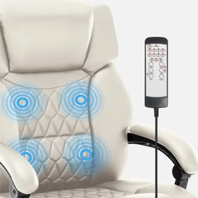 Masážne kancelárske kreslo Boss 6.0 béžové