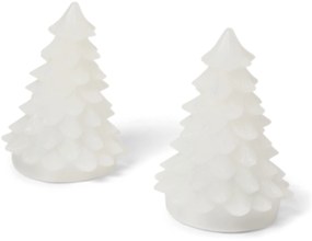 LED jedličky z pravého vosku, 2 ks, malý