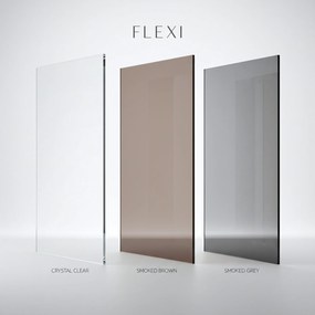 Bezrámová sprchová zastena REA FLEXI GOLD 90 cm, zlatá lesk/transparent - bez vaničky