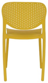 Tempo Kondela Stohovateľná stolička, žltá, FEDRA NEW