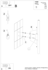 Nástenné svietidlo v tehlovej farbe Fideus – Sollux