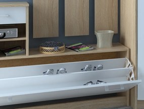 Predsieňová stena Vincent, dub sonoma/biela