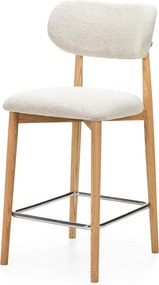 Barová židle Amalfi z masivu dub/krémová