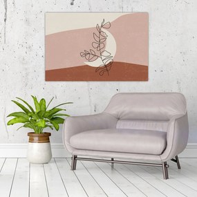 Obraz - Boho listy N⁰2 (90x60 cm)