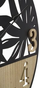 Nástenné hodiny Palm 60 cm hnedé/čierne