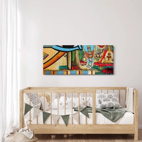 Obraz s egyptskými motívmi (120x50 cm)