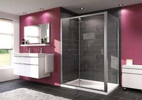 Huppe Next sprchové dvere 100x80 cm hüppe SIKONEXTD2100STE80
