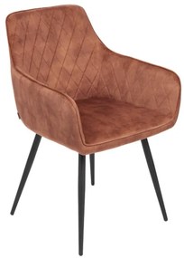 Jedálenská stolička SATORI zamatová tehlová 897639