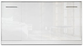 Sklápacia posteľ 90x200 New Elegance - Biely lesk