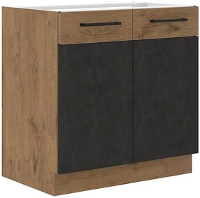 Skrinka do kuchyne VIGO grafit mat 80D 2F BB