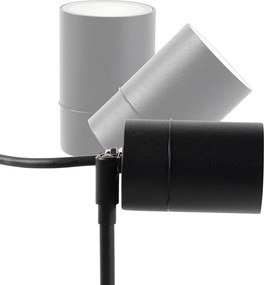 Inteligentný moderný reflektor čierny IP44 vrátane WiFi GU10 - Solo