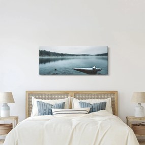 Obraz - ľadové severské jazero (120x50 cm)