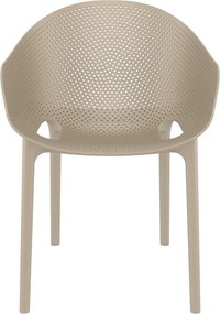 SKY PRO záhradná stolička taupe