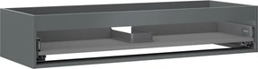 Mexen Box-A, závesná skrinka 120 cm, 1 zásuvka, grafitová matná, 91AX0-1200-235-1-66