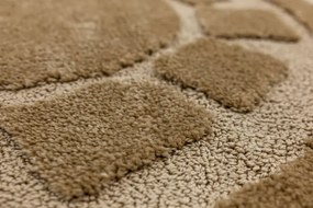 Kúpeľňový koberček Ocean béžový kruh