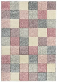 Koberce Breno Kusový koberec PORTLAND 1923/RT41, ružová, viacfarebná,133 x 190 cm