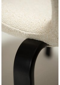 Krémovobiela čalúnená jedálenská stolička Heap – DAN-FORM Denmark