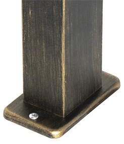 Industriálne stojace vonkajšie svietidlo starožitné zlaté 35 cm IP44 - Baleno