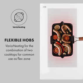 Klarstein Delicatessa 90 Flex, vstavaná indukčná varná doska, 7400 W, 5 zón, samostatná