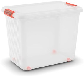 KIS K Latch Box XXL 69 l priehľadná / oranžová