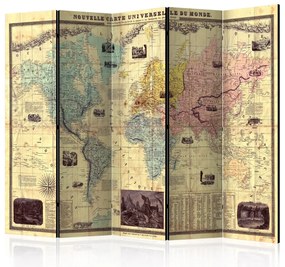 Artgeist Paraván - Nouvelle Carte Du Monde [Room Dividers]