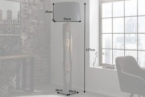 Stojanová lampa Barracuda 177 cm čierna