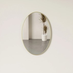 Zrkadlo HUBBA oválne 61x91 cm s mosadzným lemom