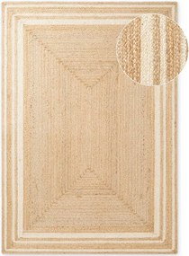 Krémovobiely/v prírodnej farbe obojstranný/ručne tkaný jutový koberec 120x170 cm Jutta – Hanse Home