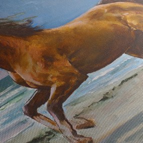Obraz koňa na pláži (90x60 cm)