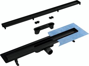 Besco Odtokový žľab VIRGO NERO DUO 60 2-in-1 (farba:čierna)