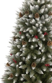 Vianočný stromček Smrek so šiškou a jarabinou 160 cm