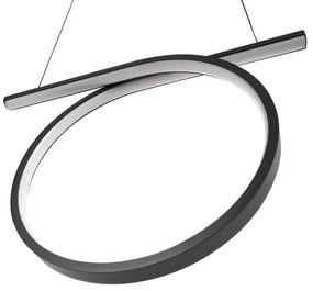 LED luster na lane ODETTA LED/30W/230V 4000K čierny