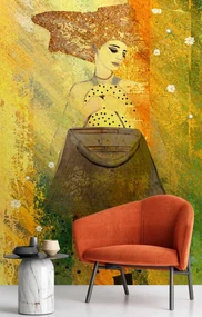 Gario Fototapeta Rozpačitá žena Materiál: Vliesová, Rozmery: 150 x 210 cm