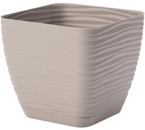 Sahara Petit štvorec s podstavcom 13 cm taupe