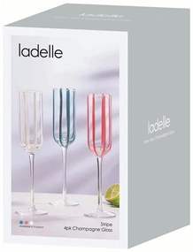 Poháre v súprave 4 ks na sekt 180 ml Stripe – Ladelle