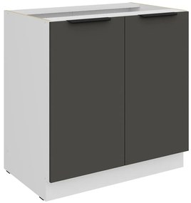 Kuchynská skrinka Aria-Gr/Wh Anti Fingerprint 80d 2f Bb