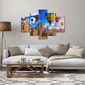 Obraz - Teplovzdušné balóny, Cappadocia, Turkey. (150x105 cm)