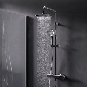 Sprchový systém AM.PM Hit F07TA400 s termostatickou sprchovou batériou, chróm