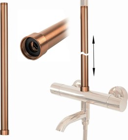 Predĺženie pre vaňovú/sprchovú súpravu REA ø 25 mm - 50 cm, kartáčovaná meď