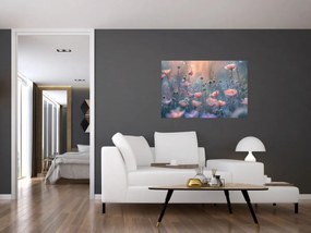 Obraz - Kvety v pastelových farbách (90x60 cm)