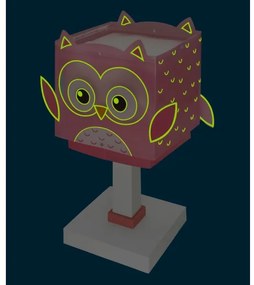 Dalber 64481N - LED detská lampička LITTLE OWL 1xG4/4W/230V ružová