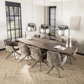 Jedálenský stôl XXL 20-28 Arcadia 300x120cm Drevo Hnedá Acacia - Komfort-nábytok