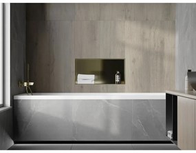 Mexen X-Wall-NR, polička na zapustenie pod obklad bez goliera 60 x 30 cm, zlatá lesklá, 1951603010S