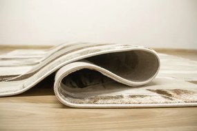 Koberec Elisa PF133 hnedý / béžový, mozaika / kvety