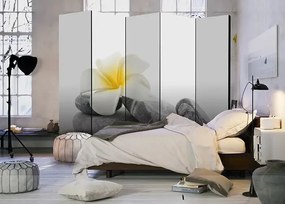 Paraván - White Lotus II [Room Dividers] Veľkosť: 225x172, Verzia: Obojstranný