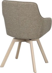 Béžové čalúnené jedálenské kreslá v súprave 2 ks Alison – Rowico