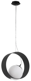 Závesné svietidlo EGLO E27 Camargo Black 98192