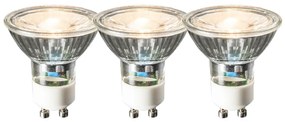 Sada 3 LED žiaroviek GU10 6W 450 lúmenov 2700K stmievateľné